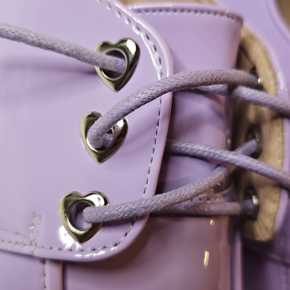 Oliva Miller Little Girls Lavender Shiny Oxford Size 5 - Picture 7 of 7